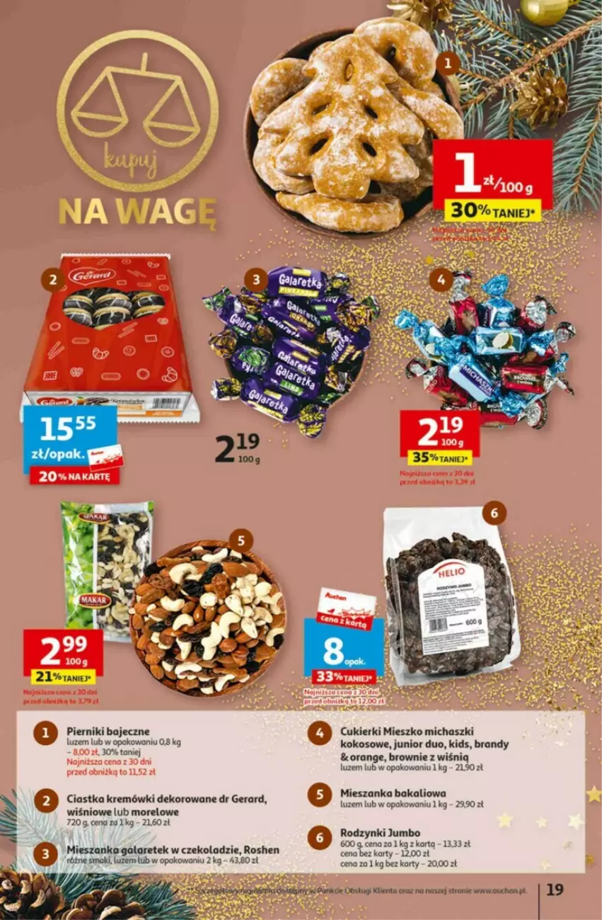 Gazetka promocyjna Auchan - ważna 16.11 do 22.11.2023 - strona 11 - produkty: Brandy, Brownie, Ciastka, Cukier, Cukierki, Dr Gerard, Fa, Gala, Kokos, Mieszanka bakaliowa, Piernik, Rodzynki