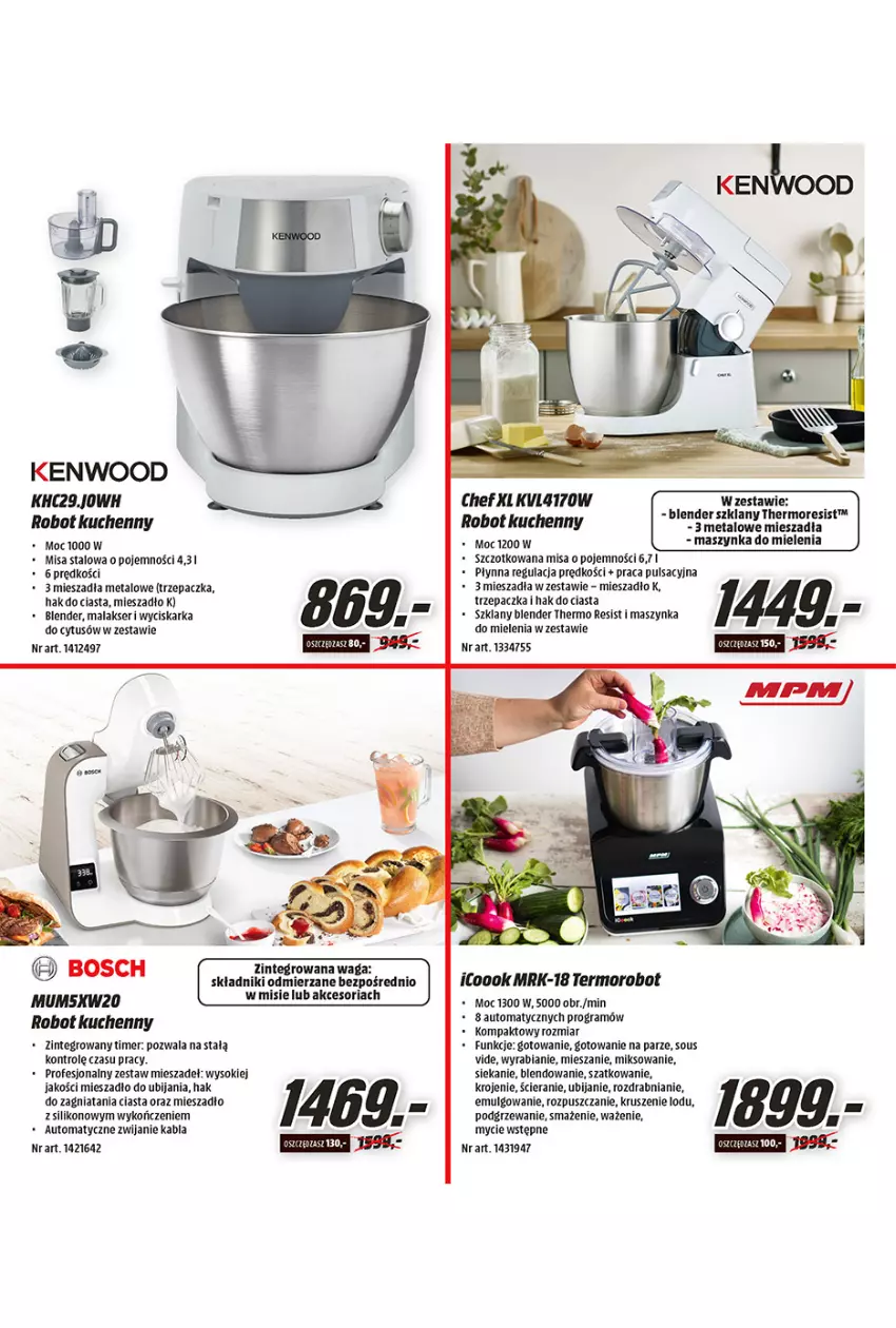 Gazetka promocyjna Media Markt - Wielkanoc - ważna 10.03 do 03.04.2021 - strona 6 - produkty: Blender, Bosch, Gra, LG, Maszynka, Maszynka do mielenia, Mieszadło, Robot, Ser, Sok, Szynka, Trzepaczka, Waga, Wyciskarka