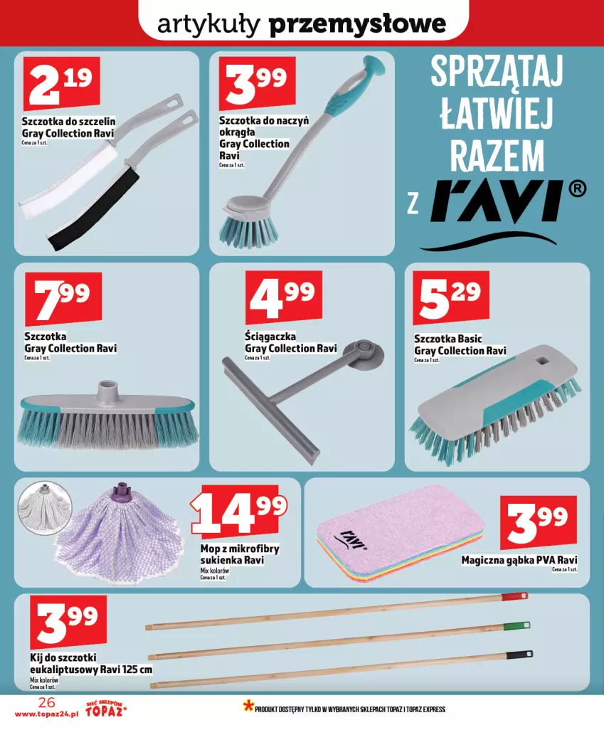 Gazetka promocyjna Topaz - Gazetka - ważna 05.03 do 11.03.2026 - strona 26 - produkty: Gra, Mop, Sukienka, Szczotka, Top