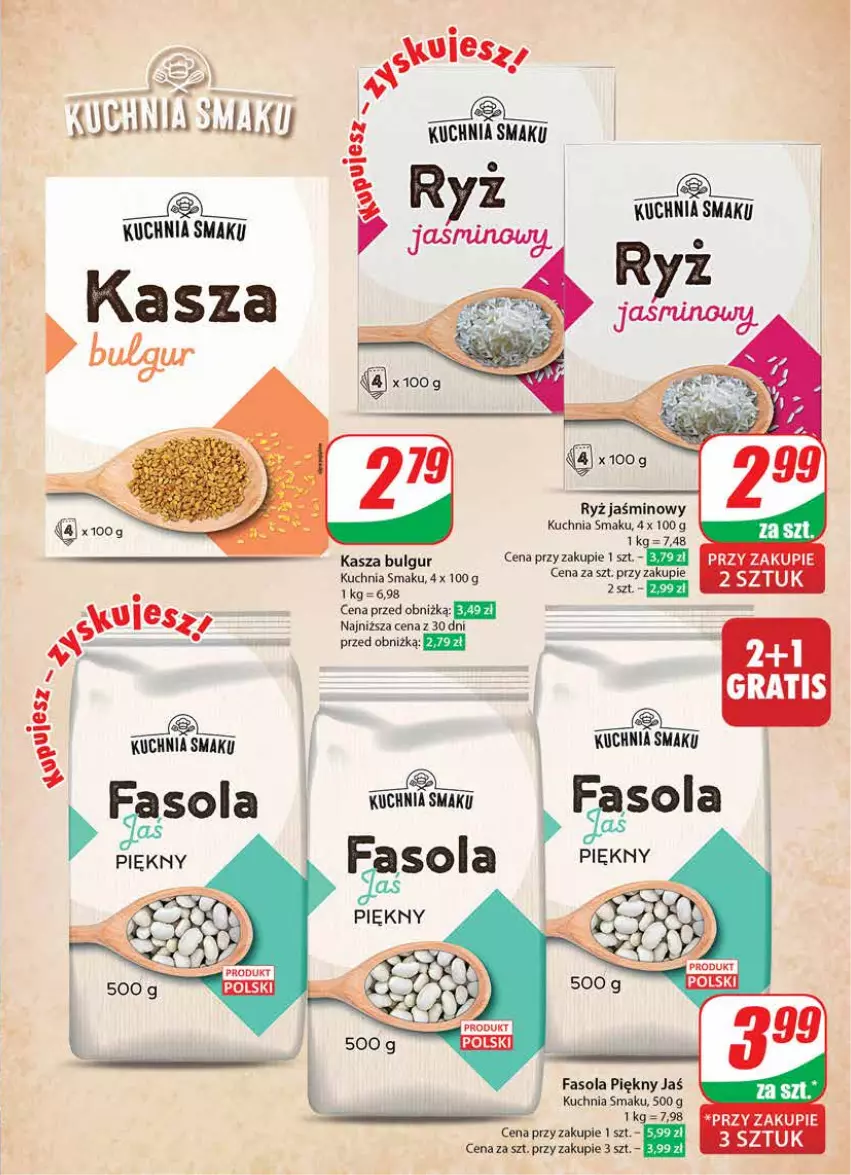 Gazetka promocyjna Dino - Gazetka 15 / 2024 - ważna 10.04 do 16.04.2024 - strona 15 - produkty: Bulgur, Fa, Fasola, Kasza, Kuchnia, LG, Orka, Ryż