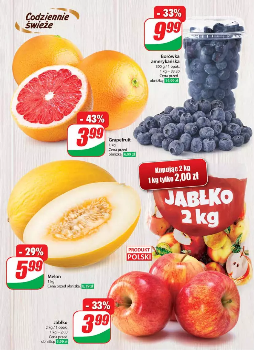 Gazetka promocyjna Dino - Gazetka 15 / 2024 - ważna 10.04 do 16.04.2024 - strona 30 - produkty: Borówka, Borówka amerykańska, Gra, Melon