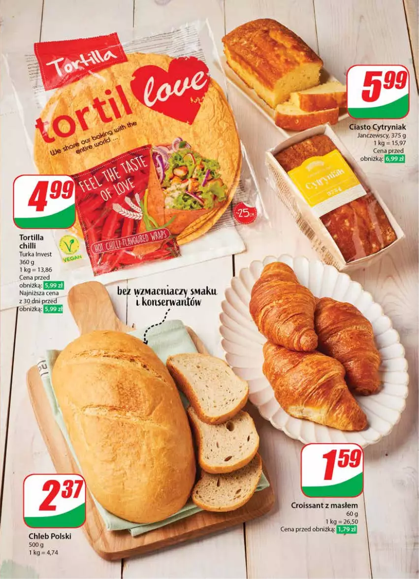 Gazetka promocyjna Dino - Gazetka 15 / 2024 - ważna 10.04 do 16.04.2024 - strona 33 - produkty: Chleb, Croissant, Ser, Tortilla