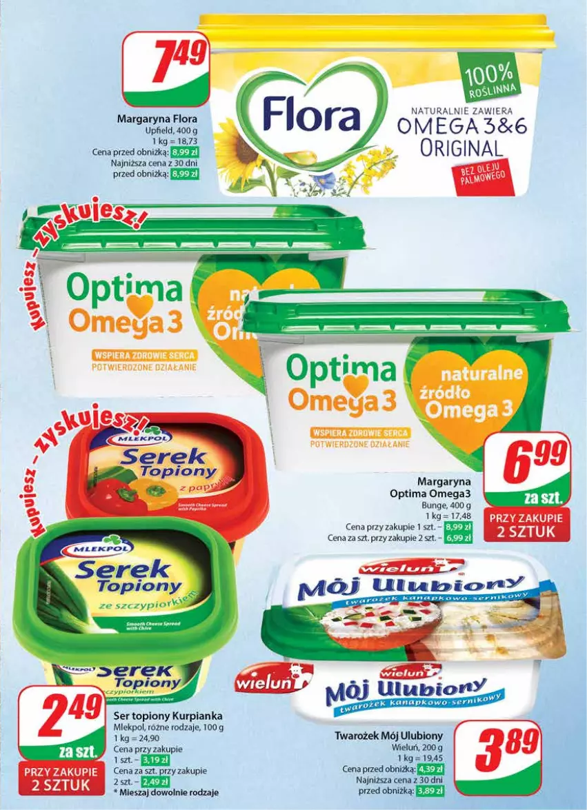 Gazetka promocyjna Dino - Gazetka 15 / 2024 - ważna 10.04 do 16.04.2024 - strona 37 - produkty: Margaryna, Optima, Optima Omega3, Ser, Ser topiony, Top