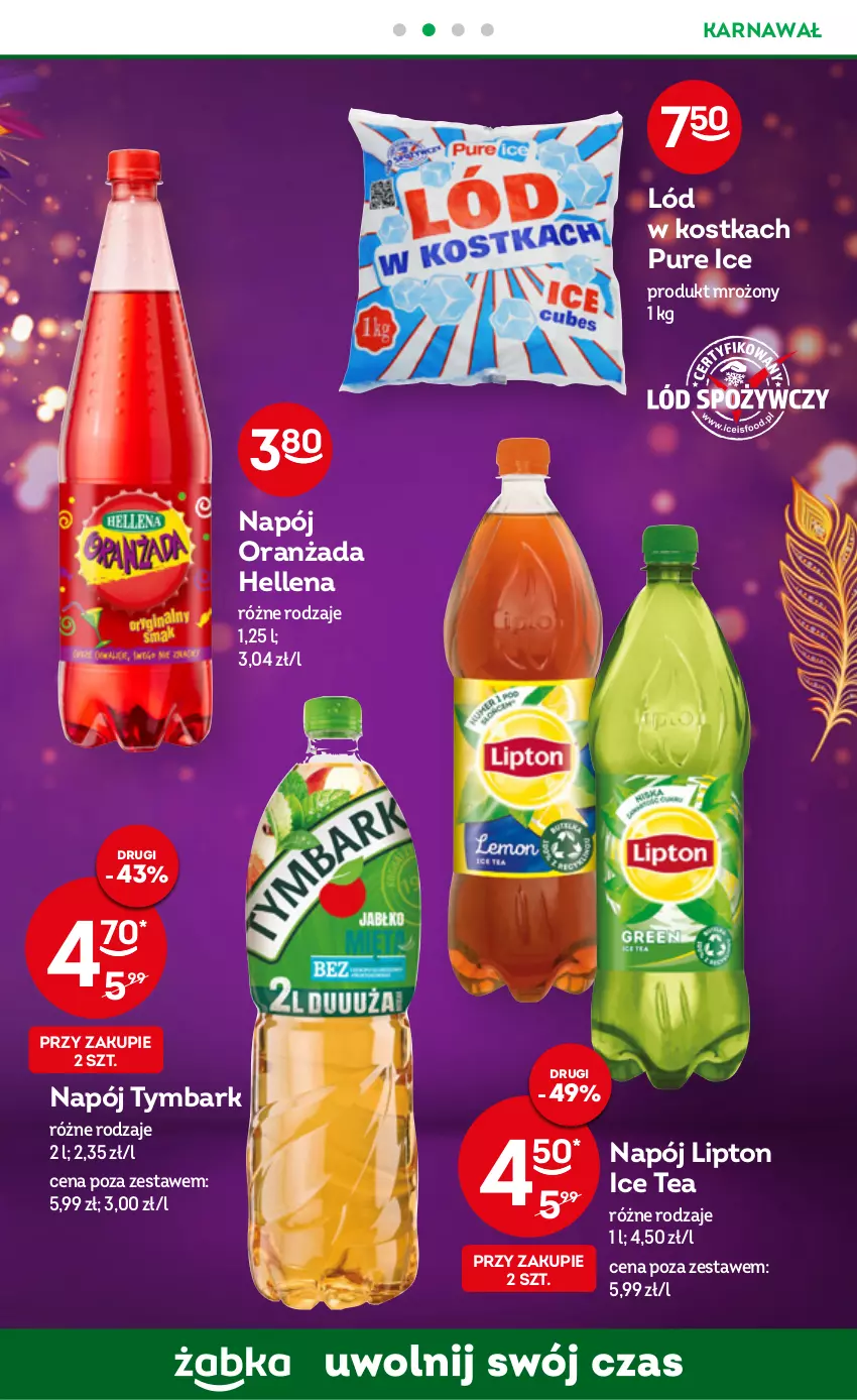 Gazetka promocyjna Żabka - ważna 18.01 do 24.01.2023 - strona 7 - produkty: Hellena, Ice tea, Lipton, Napój, Oranżada, Pur, Tymbark