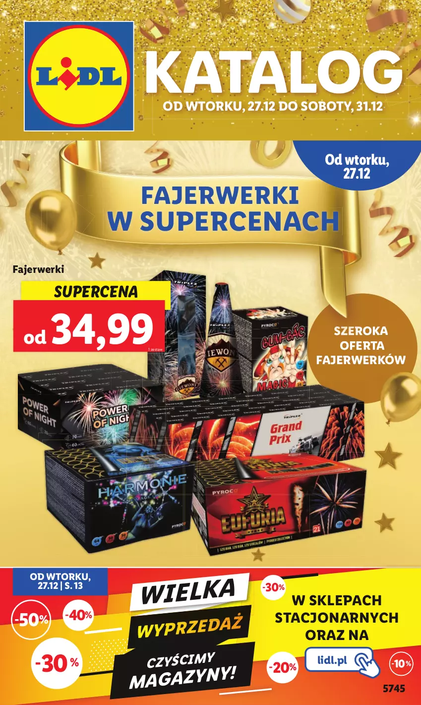 Gazetka promocyjna Lidl - GAZETKA - ważna 27.12 do 31.12.2022 - strona 1 - produkty: Fa