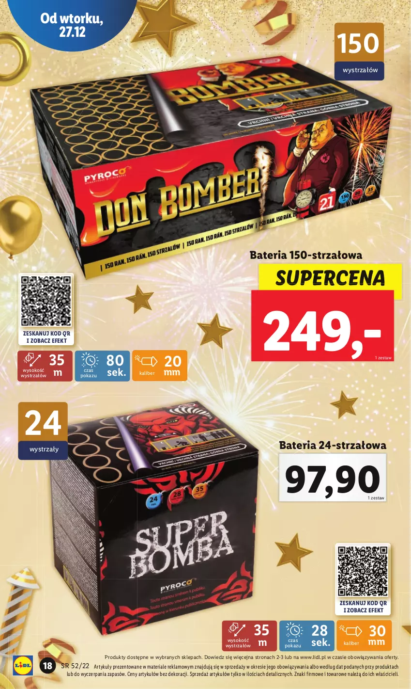 Gazetka promocyjna Lidl - GAZETKA - ważna 27.12 do 31.12.2022 - strona 18 - produkty: Bateria, Sok, Strzałów