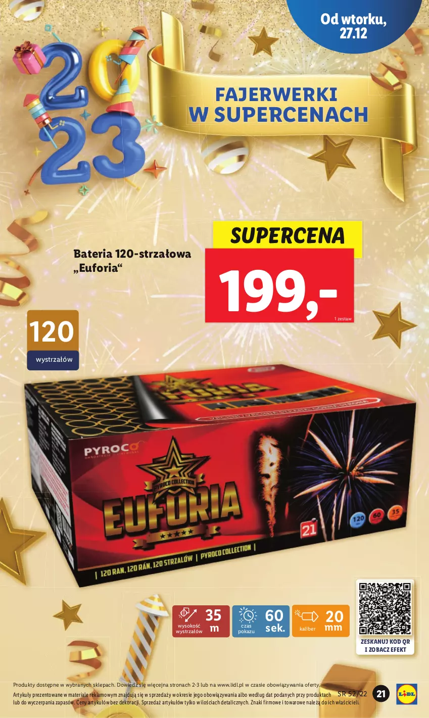 Gazetka promocyjna Lidl - GAZETKA - ważna 27.12 do 31.12.2022 - strona 21 - produkty: Bateria, Fa, Sok, Strzałów