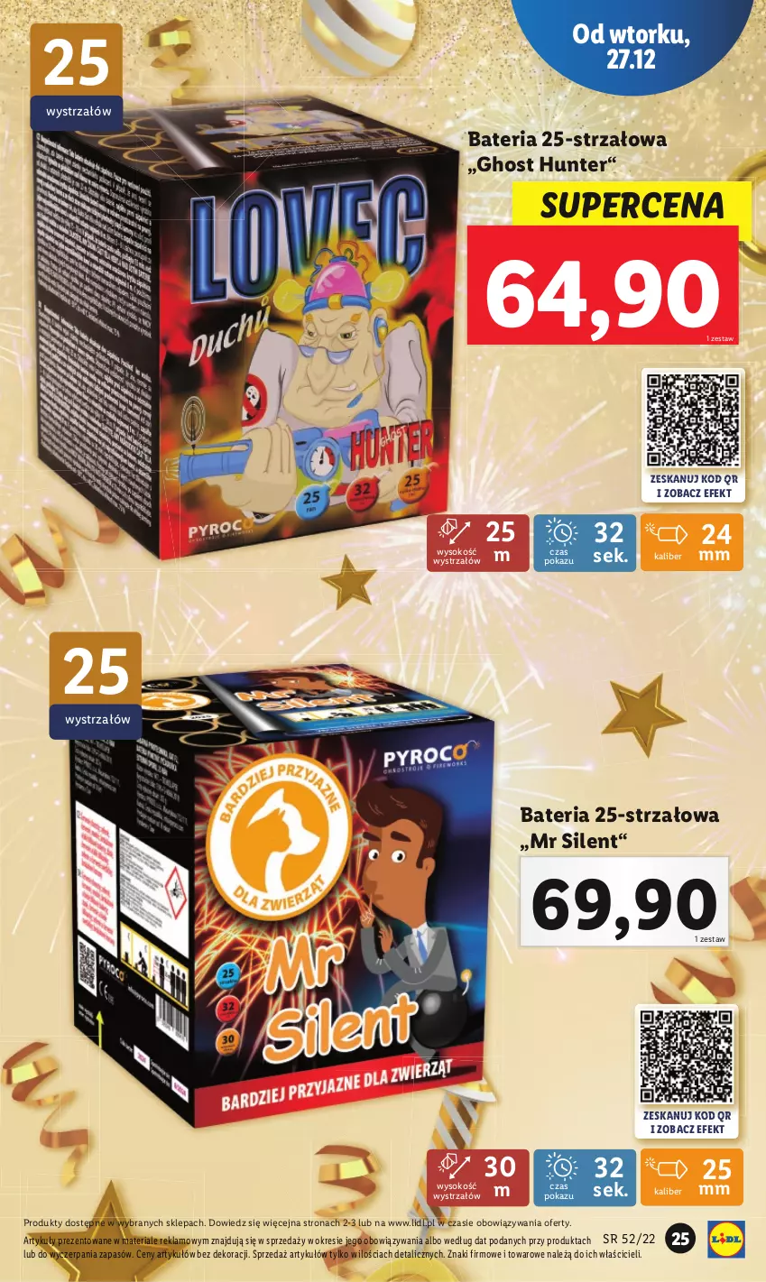 Gazetka promocyjna Lidl - GAZETKA - ważna 27.12 do 31.12.2022 - strona 25 - produkty: Bateria, Sok, Strzałów