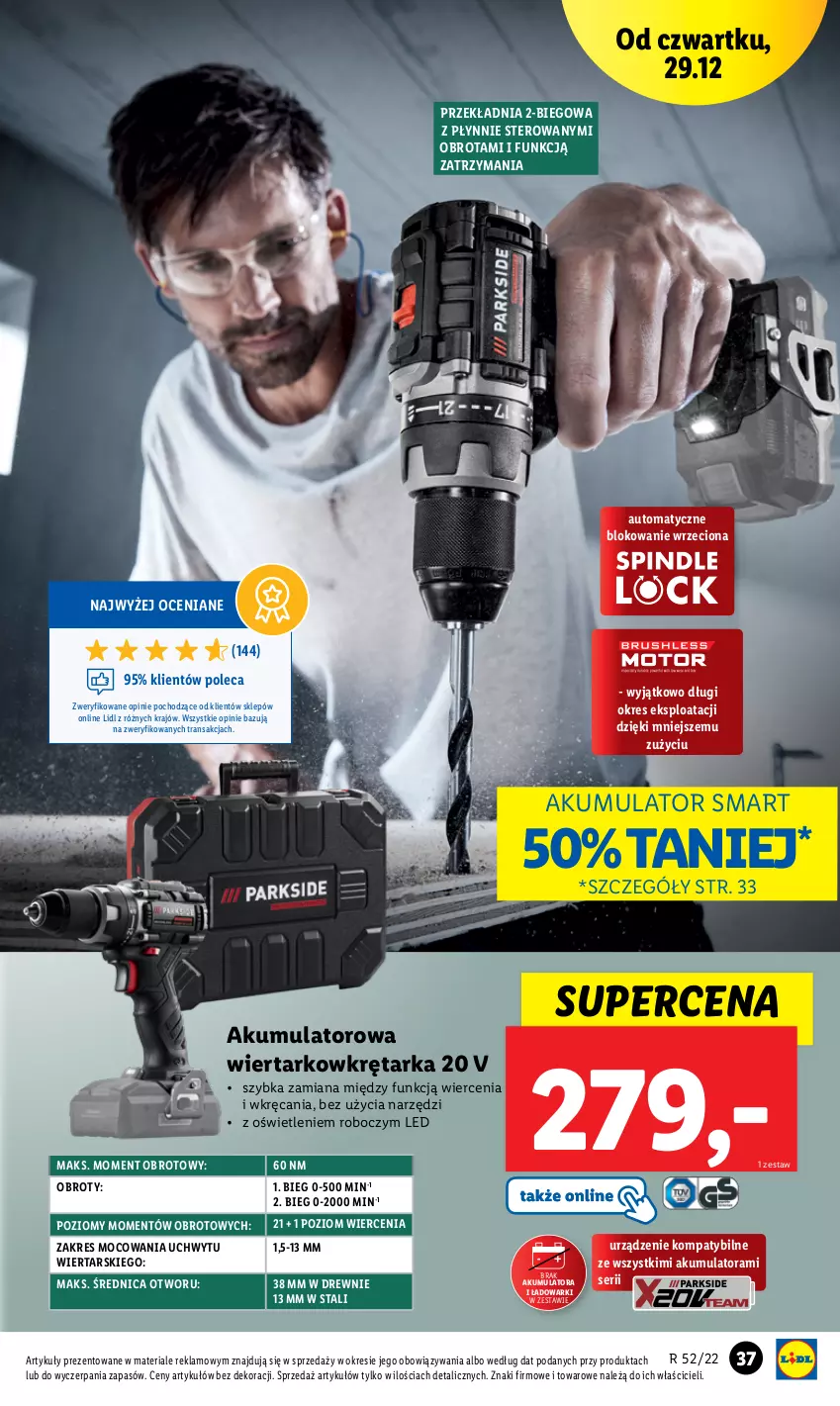 Gazetka promocyjna Lidl - GAZETKA - ważna 27.12 do 31.12.2022 - strona 53 - produkty: Akumulator, Akumulatorowa wiertarkowkrętark, Ser, Tarka, Tran, Wiertarkowkrętarka, Wkręt, Wkrętarka