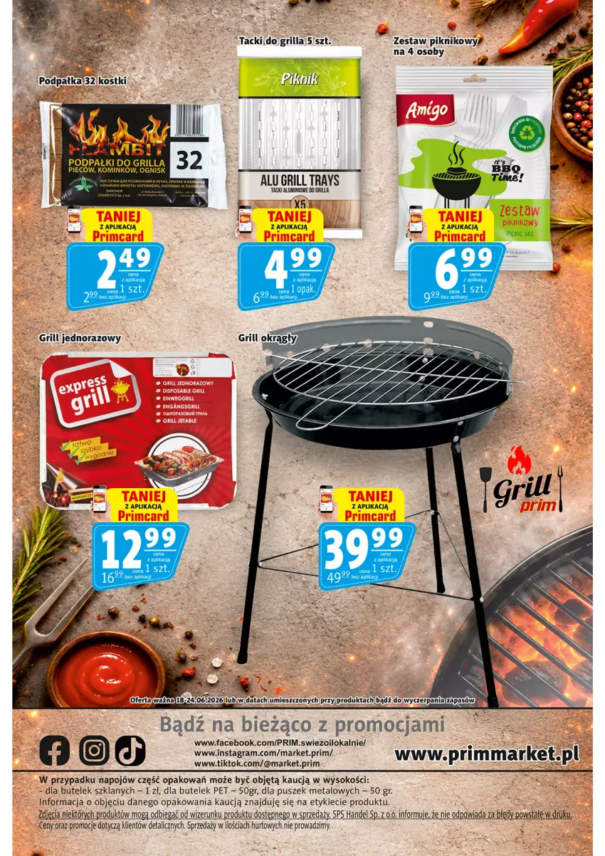 Gazetka promocyjna Prim Market - ważna 18.06 do 24.06.2026 - strona 16 - produkty: Fa, Gra, Grill, Piec, Sok