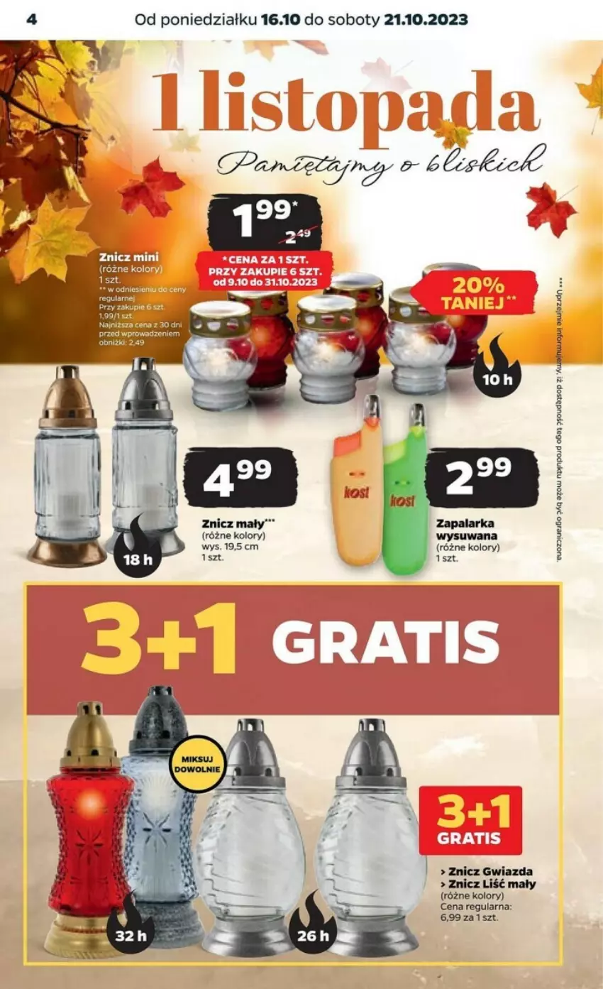 Gazetka promocyjna Netto - ważna 16.10 do 21.10.2023 - strona 10 - produkty: Gwiazda, Znicz