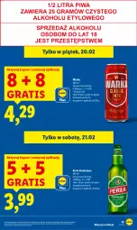 Gazetka promocyjna Lidl - GAZETKA - Gazetka - ważna od 21.02 do 21.02.2026 - strona 13 - produkty: Gra, Warka, Perła