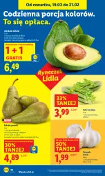 Gazetka promocyjna Lidl - GAZETKA - Gazetka - ważna od 21.02 do 21.02.2026 - strona 20 - produkty: Por, Gra, Czosnek, Gruszki, Seler naciowy