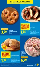 Gazetka promocyjna Lidl - GAZETKA - Gazetka - ważna od 21.02 do 21.02.2026 - strona 25 - produkty: Sok, Croissant, Pizza, Bazyl, Donut, Bułka