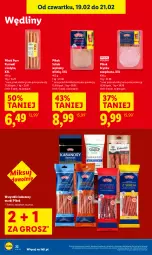 Gazetka promocyjna Lidl - GAZETKA - Gazetka - ważna od 21.02 do 21.02.2026 - strona 32 - produkty: Pur, Parówki, Parówki z indyka, Szynka, PIKOK, Kabanos