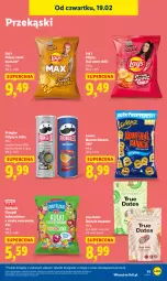 Gazetka promocyjna Lidl - GAZETKA - Gazetka - ważna od 21.02 do 21.02.2026 - strona 41 - produkty: Ketchup, Mus, Chipsy, Daktyle, Chrupki, Pringles, Lorenz, Monster Munch, Lay’s