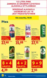 Gazetka promocyjna Lidl - GAZETKA - Gazetka - ważna od 21.02 do 21.02.2026 - strona 44 - produkty: Piwa, Gra, Kasztelan, Harnaś, Lech Premium