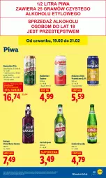 Gazetka promocyjna Lidl - GAZETKA - Gazetka - ważna od 21.02 do 21.02.2026 - strona 45 - produkty: Piwa, Książęce, Ser, Por, Namysłów, Perła
