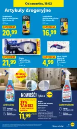 Gazetka promocyjna Lidl - GAZETKA - Gazetka - ważna od 21.02 do 21.02.2026 - strona 51 - produkty: Jan Niezbędny, Spray do czyszczenia, Papier, Worki na śmieci, Papier toaletowy, Velvet, Chusteczki, Worki na śmiec, Flora, Płyn do szyb