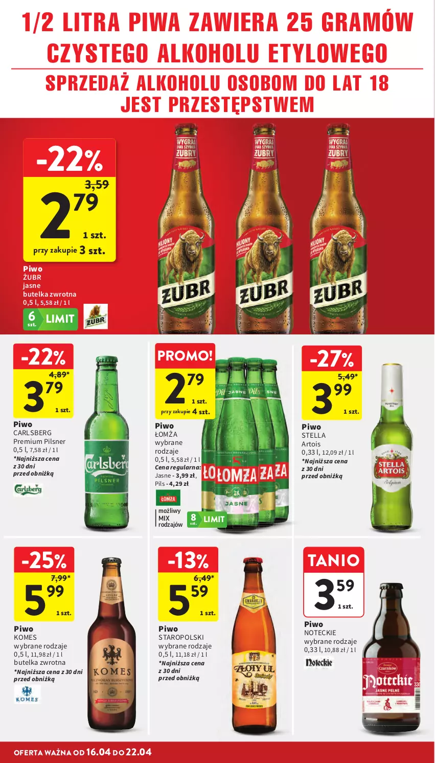 Gazetka promocyjna Intermarche - Gazetka Intermarche - ważna 16.04 do 22.04.2026 - strona 34 - produkty: Carlsberg, Gra, Piwa, Piwo