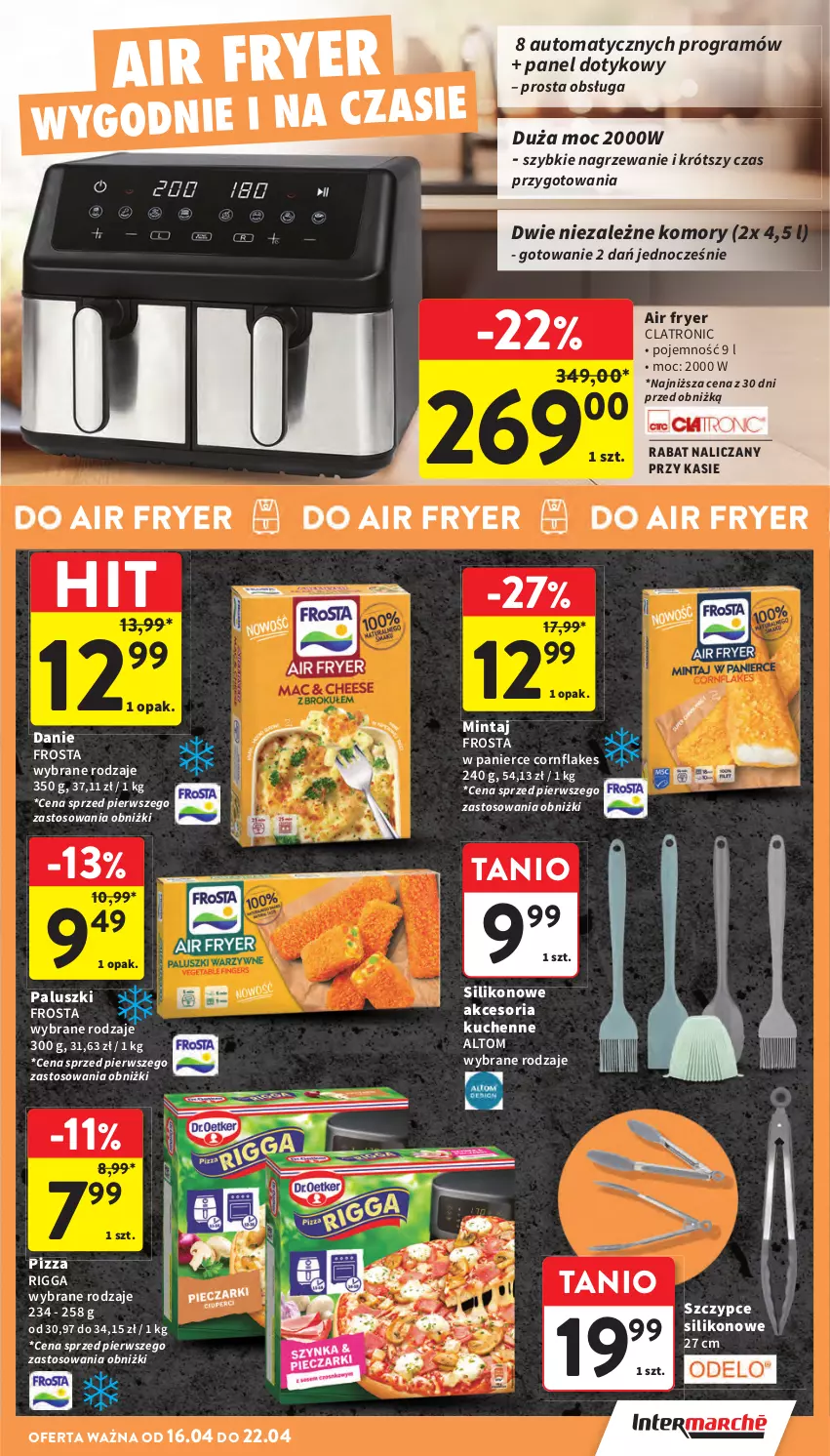 Gazetka promocyjna Intermarche - Gazetka Intermarche - ważna 16.04 do 22.04.2026 - strona 7 - produkty: Frosta, Gra, Mintaj, Pizza, Szczypce