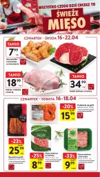 Gazetka promocyjna Intermarche - Gazetka Intermarche - Gazetka - ważna od 22.04 do 22.04.2026 - strona 14 - produkty: Kurczak, Mięso mielone, Udziec z indyka, Skrzydełka z kurczaka, Kotlet, Boczek, Grill, Mięso