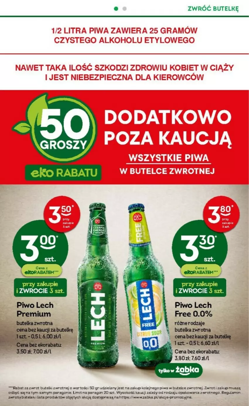 Gazetka promocyjna Żabka - ważna 13.09 do 19.09.2023 - strona 10 - produkty: Lech Premium, Mus, Olej, Piwa, Piwo, Sok