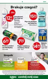 Gazetka promocyjna Żabka - Gazetka - ważna od 19.09 do 19.09.2023 - strona 48 - produkty: Piec, Jan Niezbędny, Ser, Listerine, Papier, Rexona, Dezodorant, Worki na śmieci, Varta, Papier toaletowy, Velvet, LANA, Płyn do płukania, Worki na śmiec, HP, Fa