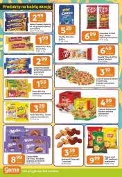 Gazetka promocyjna Gama - Gazetka Gama - Gazetka - ważna od 22.07 do 22.07.2025 - strona 4 - produkty: Goplana, Kit Kat, Ciastka, Ba!, Prince Polo, Cukier, Jutrzenka, Chałwa, Chipsy, Croissant, Wawel, LANA, Herbatniki, Rogal, Czekolada, Galaretki, Baton, Cukierki, Gala, Oreo, Milka