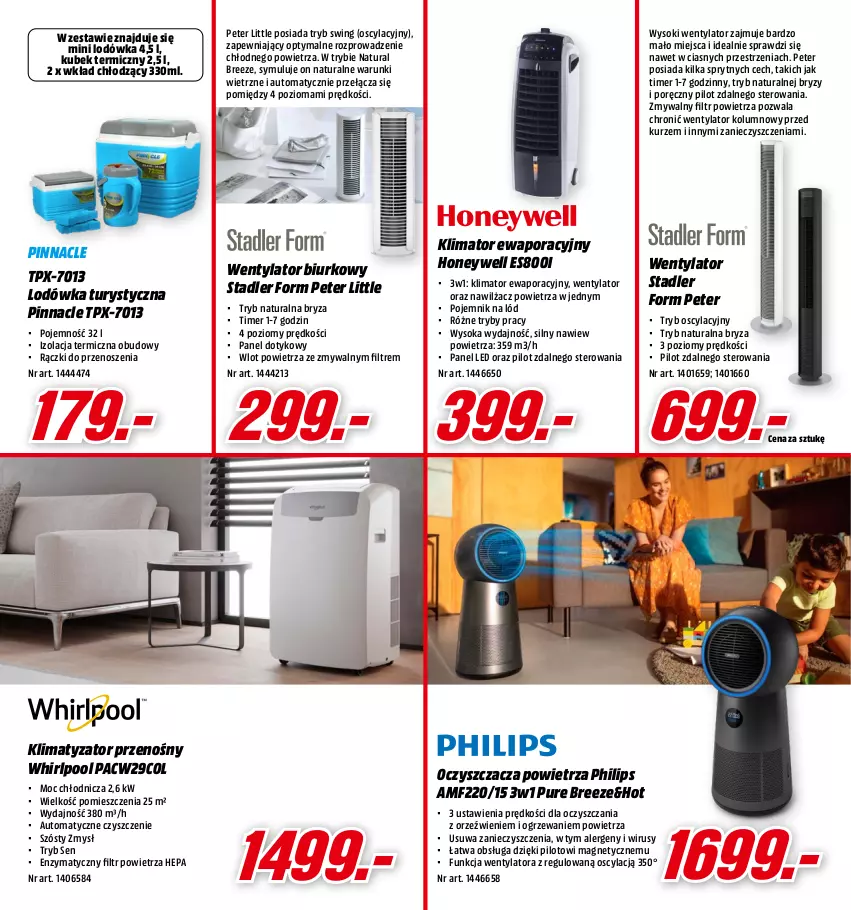 Gazetka promocyjna Media Markt - Gazetka Media Markt - ważna 14.06 do 30.06.2021 - strona 9 - produkty: Biurko, Bryza, Kubek, Kubek termiczny, Lodówka, Nawilżacz powietrza, Ogrzewanie, Philips, Por, Pur, Sok, Whirlpool