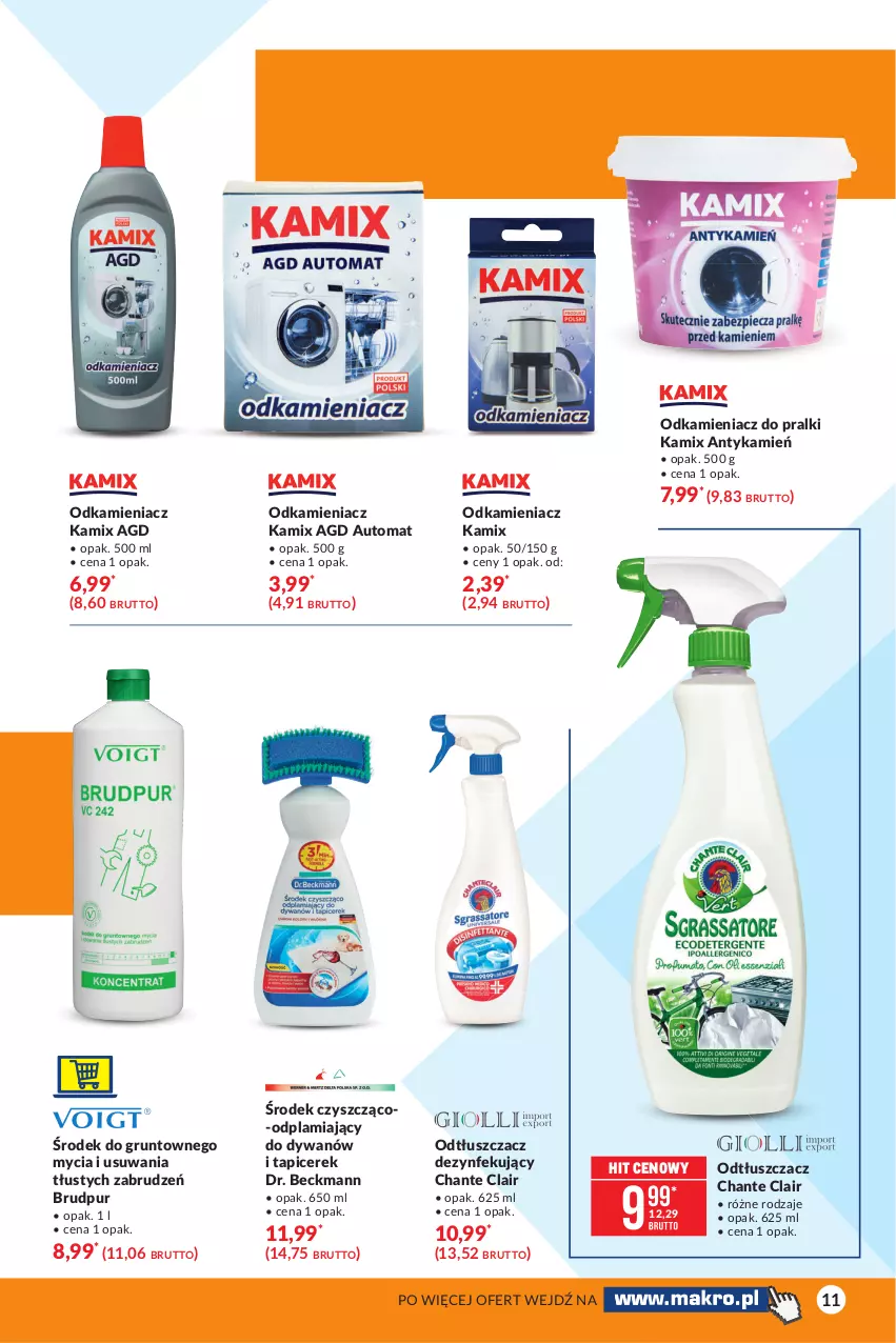 Gazetka promocyjna Makro - [Oferta specjalna] Wiosenne wyzwanie - 12 sposobów na czysty dom - ważna 09.03 do 22.03.2021 - strona 11 - produkty: Dywan, Grunt, Odkamieniacz, Odtłuszczacz, Pralki, Pur