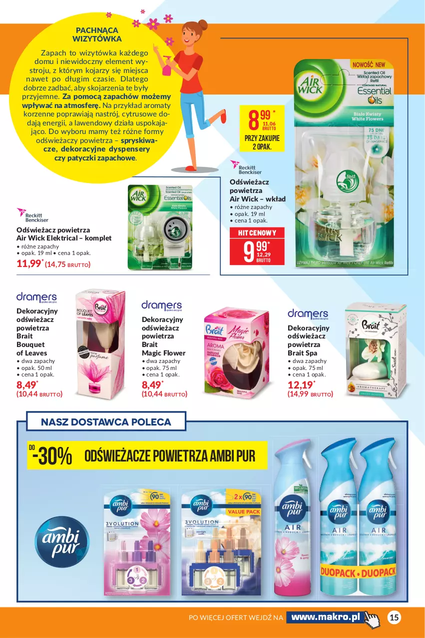 Gazetka promocyjna Makro - [Oferta specjalna] Wiosenne wyzwanie - 12 sposobów na czysty dom - ważna 09.03 do 22.03.2021 - strona 15 - produkty: Air Wick, Ambi Pur, Odświeżacz powietrza, Pur, Ser