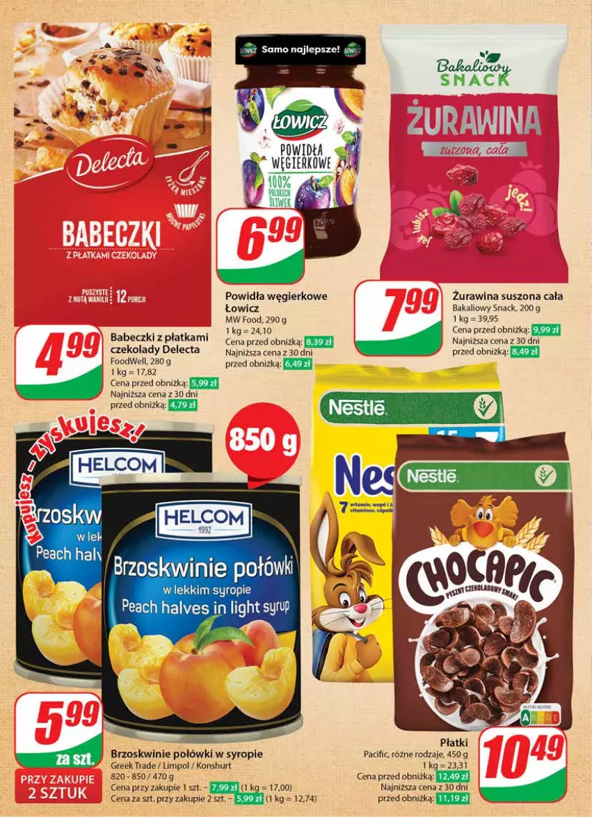 Gazetka promocyjna Dino - Gazetka 34 / 2024 - ważna 21.08 do 27.08.2024 - strona 14 - produkty: Babeczki, Brzoskwinie, Cif, Delecta, Syrop