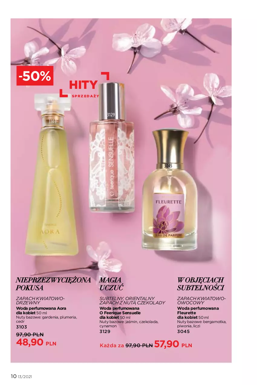 Gazetka promocyjna Faberlic - Gazetka - ważna 06.09 do 26.09.2021 - strona 10 - produkty: Czekolada, Liczi, Nuty, Perfum, Piwo, Woda, Woda perfumowana