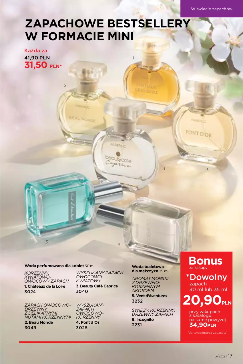 Gazetka promocyjna Faberlic - Gazetka - ważna 06.09 do 26.09.2021 - strona 17 - produkty: Avent, Perfum, Woda, Woda perfumowana, Woda toaletowa