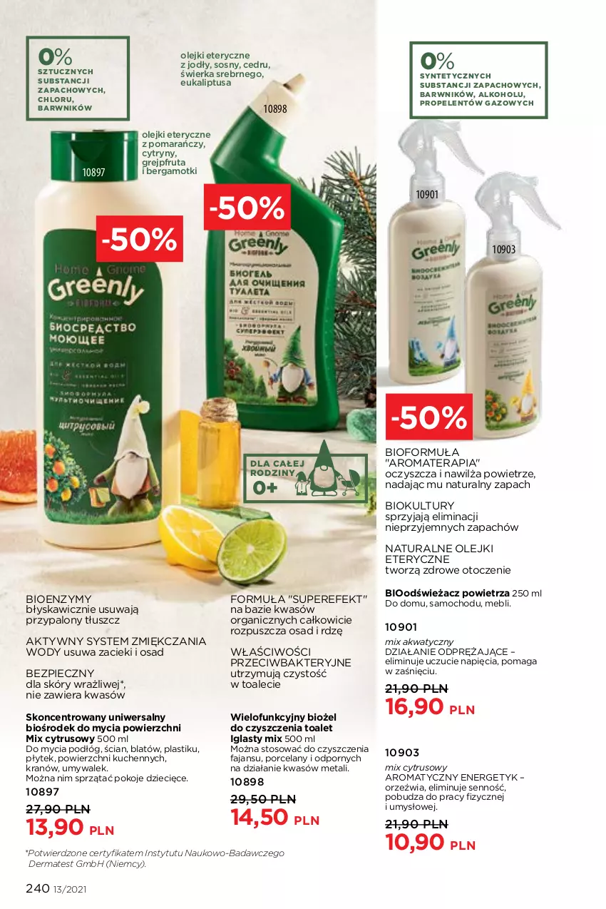 Gazetka promocyjna Faberlic - Gazetka - ważna 06.09 do 26.09.2021 - strona 240 - produkty: Cytryny, Dzieci, Fa, Grejpfrut, Odświeżacz powietrza, Olej, Piec, Por, Sos, Tera