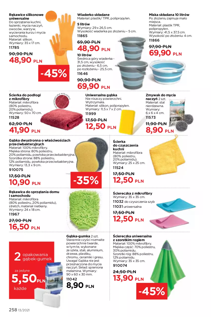 Gazetka promocyjna Faberlic - Gazetka - ważna 06.09 do 26.09.2021 - strona 258 - produkty: Do mycia naczyń, Gres, Miska, Rękawice, Sok, Waga