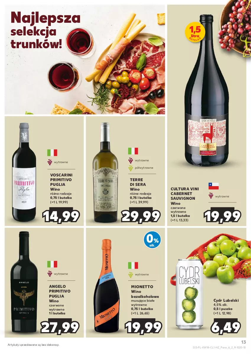 Gazetka promocyjna Kaufland - Barek Kauflandu - ważna 02.05 do 15.05.2024 - strona 13 - produkty: Cabernet Sauvignon, Mionetto, Mus, Ser, Wino, Wino bezalkoholowe, Wino czerwone