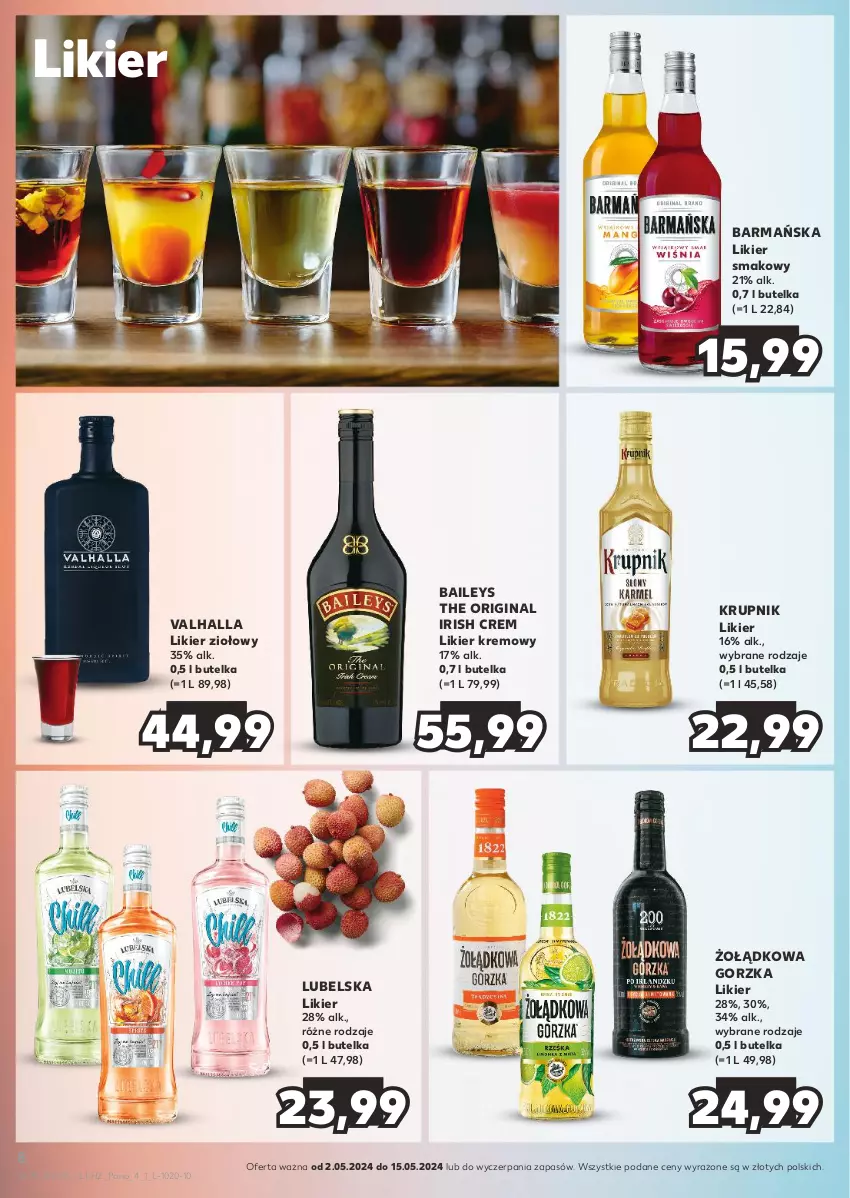 Gazetka promocyjna Kaufland - Barek Kauflandu - ważna 02.05 do 15.05.2024 - strona 8 - produkty: Gin, Krupnik, Likier