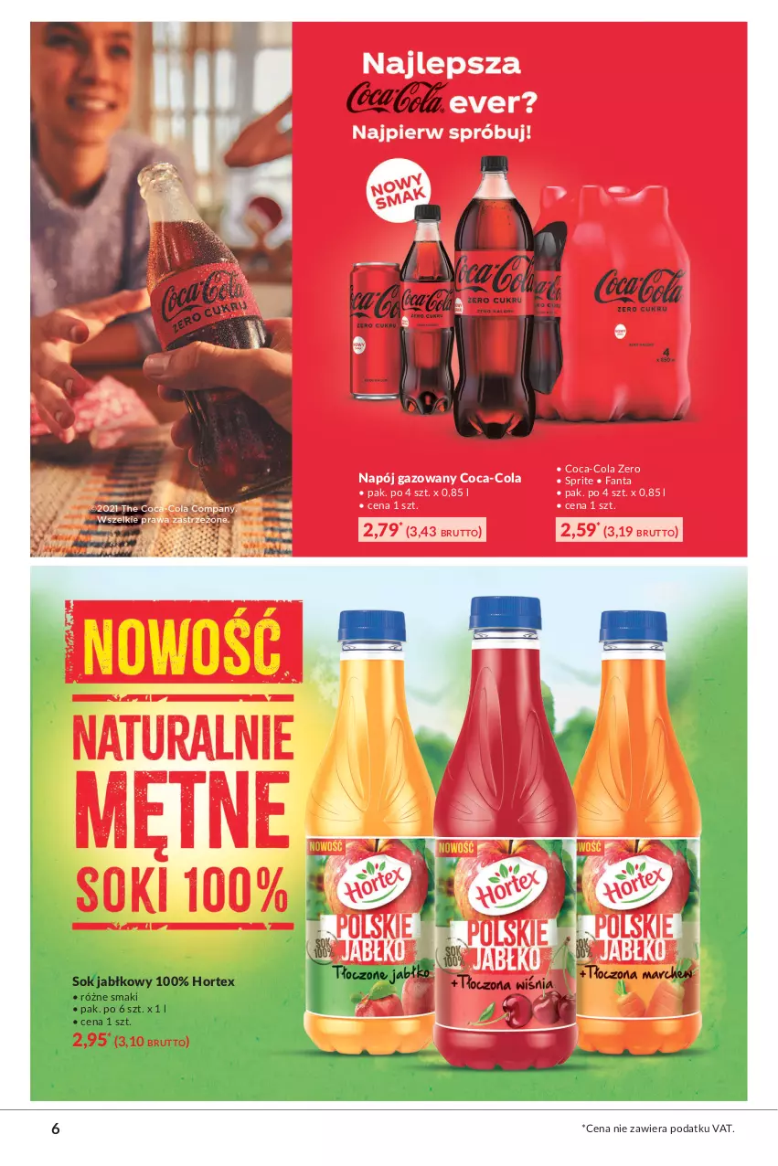 Gazetka promocyjna Makro - [Oferta specjalna] Sezon na grillowanie - ważna 18.05 do 07.06.2021 - strona 6 - produkty: Coca-Cola, Fa, Fanta, Hortex, Napój, Napój gazowany, Sok, Sok jabłkowy, Sprite