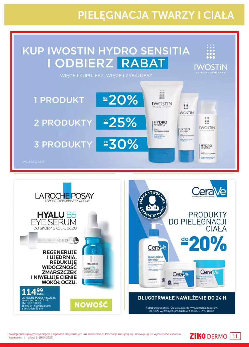 Gazetka promocyjna Ziko - Gazetka Ziko Dermo - ważna 06.04 do 19.04.2023 - strona 11 - produkty: Body, CeraVe, Rum, Ser, Serum, Serum pod oczy