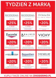 Gazetka promocyjna Ziko - Gazetka Ziko Dermo - Gazetka - ważna od 19.04 do 19.04.2023 - strona 18 - produkty: Ser, Bioderma, Clin, Vichy, Bepanthen, Helio, Clinic Way