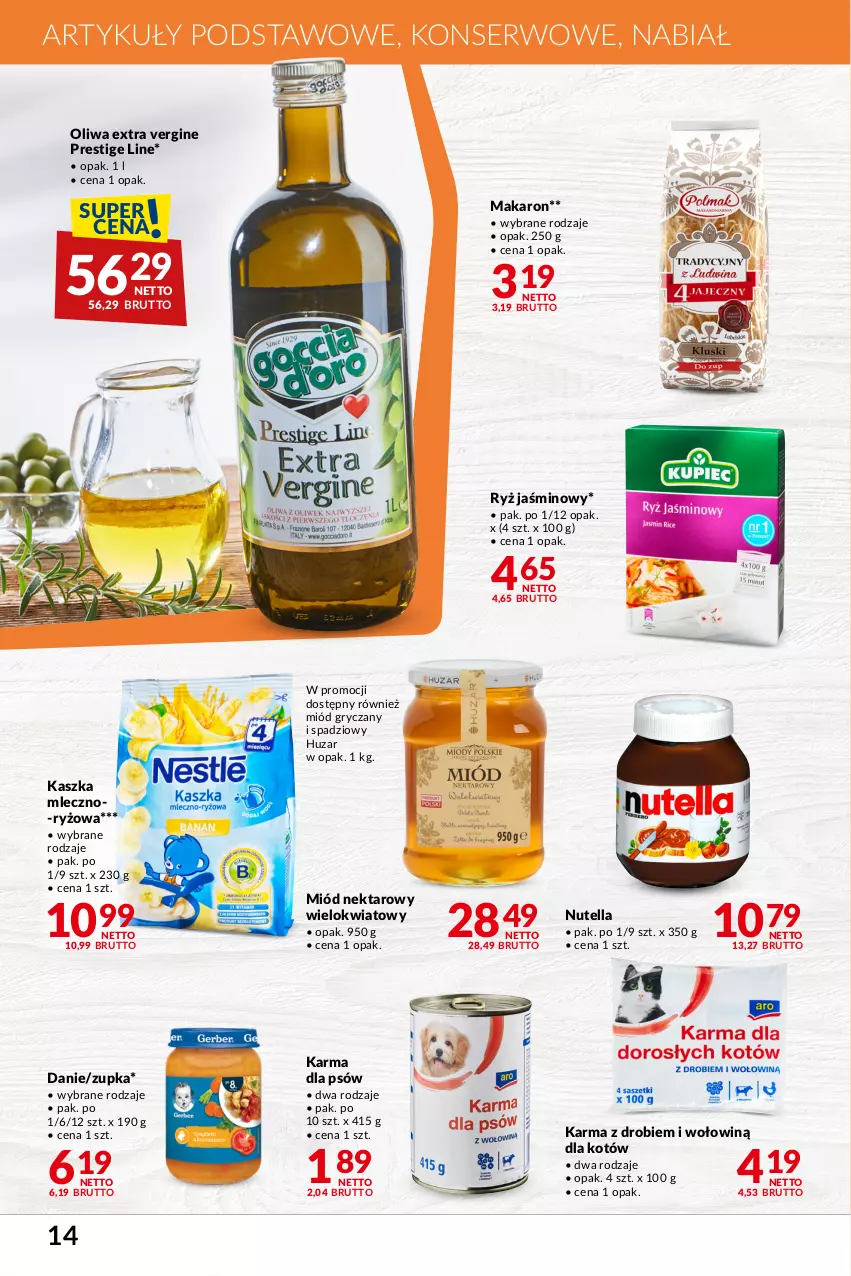 Gazetka promocyjna Makro - Najlepsze oferty - oferta z alkoholem - ważna 06.02 do 04.03.2024 - strona 14 - produkty: Gin, Gry, Makaron, Miód, Nektar, Nutella, Ryż, Ser