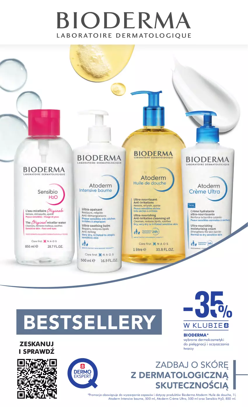 Gazetka promocyjna Super Pharm - Gazetka - ważna 16.08 do 30.08.2023 - strona 19 - produkty: Atoderm, Bioderma, Kosmetyki do pielęgnacji