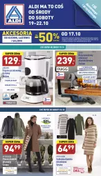 Gazetka promocyjna Aldi - Katalog moda i dom - Gazetka - ważna od 22.10 do 22.10.2022 - strona 1 - produkty: Odkurzacz, Top, Por, Gra, Odkurzacze, Płaszcz, Ekspres przelewowy, Sukienka, Akumulator, Fa