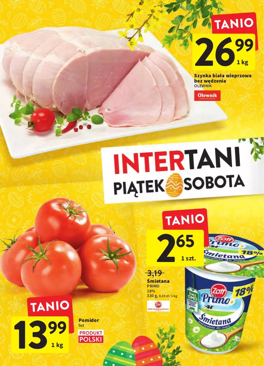 Gazetka promocyjna Intermarche - Wielkanoc - ważna 12.04 do 19.04.2022 - strona 14 - produkty: Olewnik, Szynka, Szynka biała