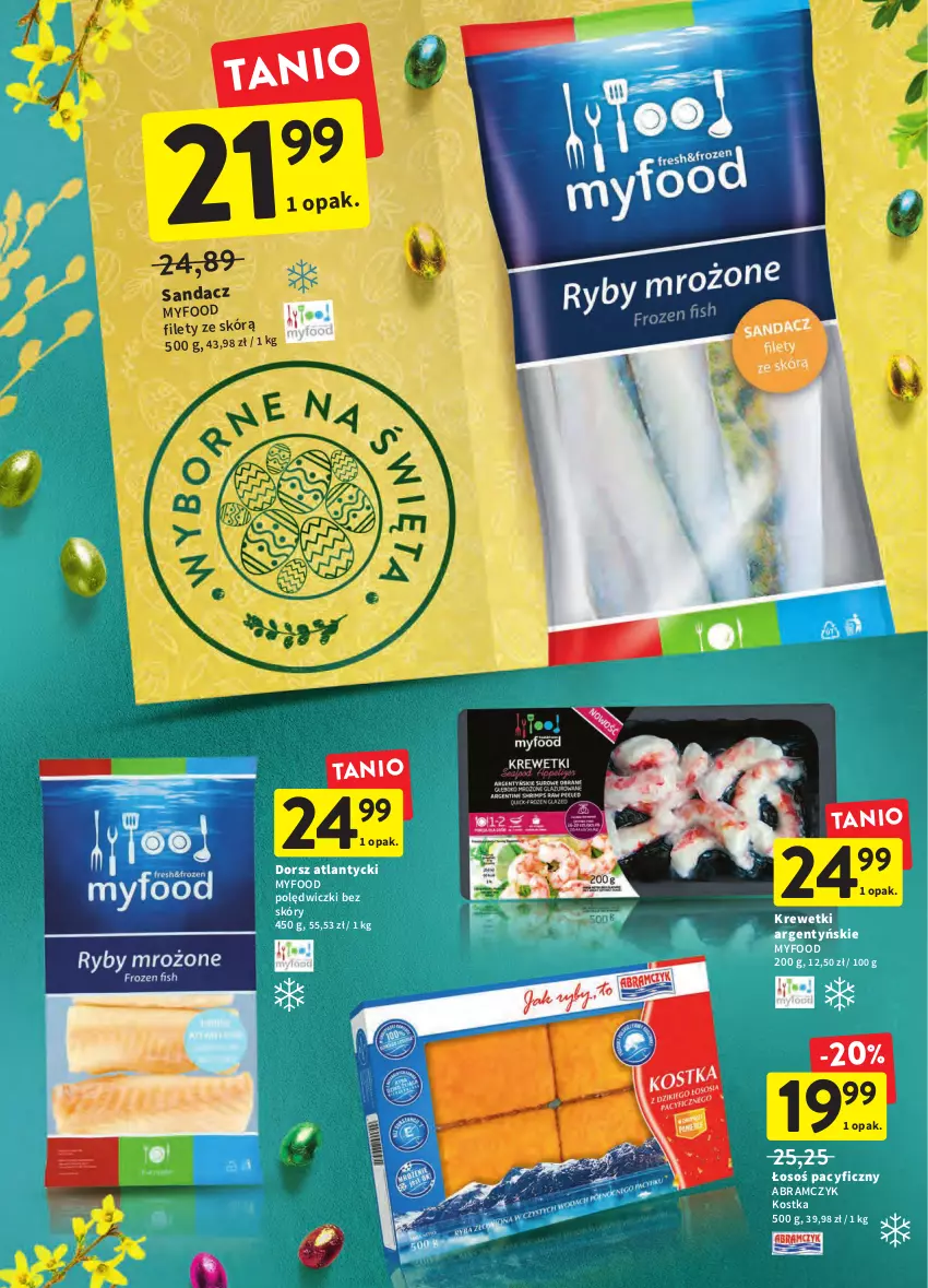 Gazetka promocyjna Intermarche - Wielkanoc - ważna 12.04 do 19.04.2022 - strona 18 - produkty: Dorsz, Krewetki, Sandacz