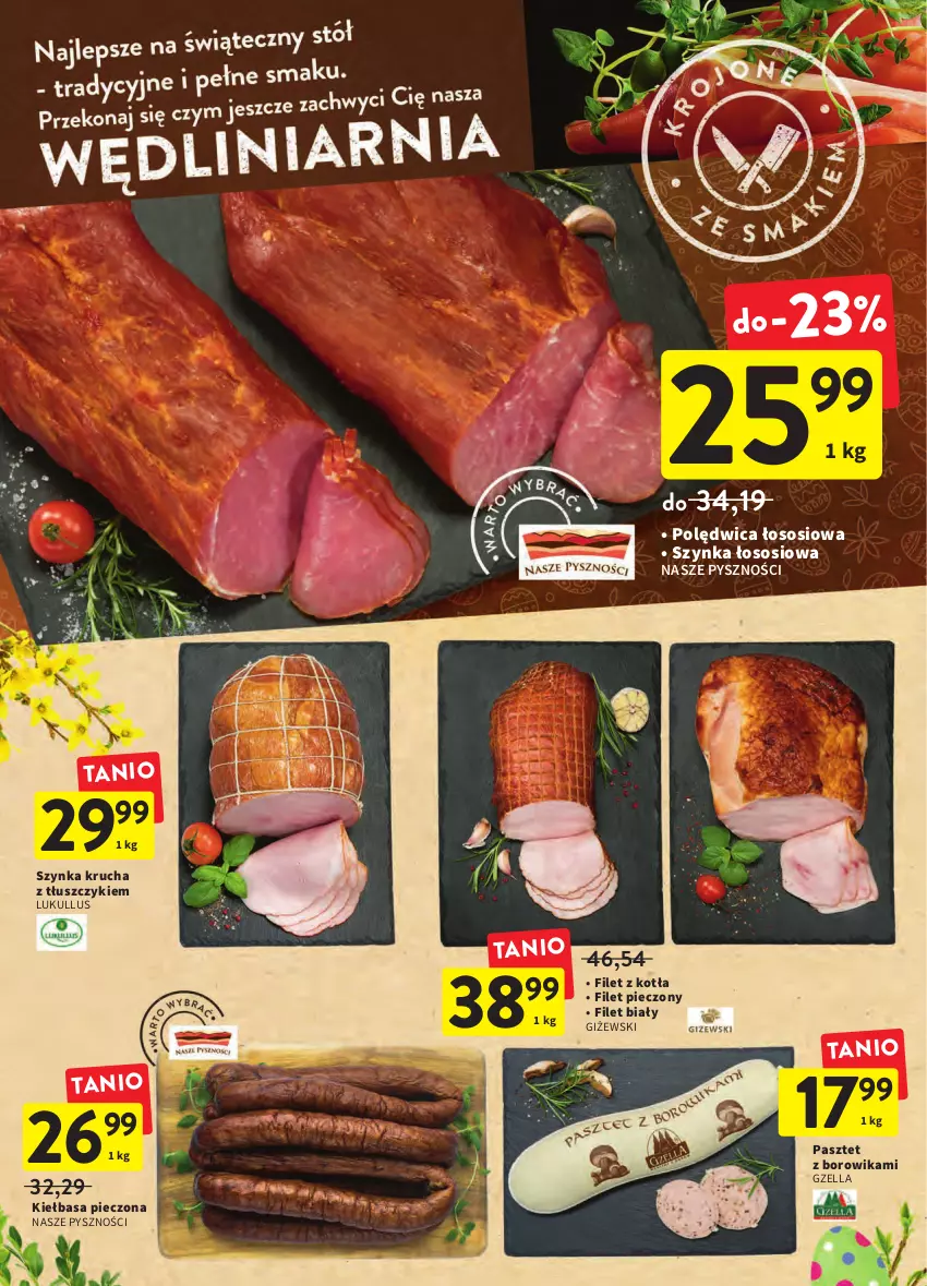 Gazetka promocyjna Intermarche - Wielkanoc - ważna 12.04 do 19.04.2022 - strona 30 - produkty: Kiełbasa, Pasztet, Piec, Polędwica, Sos, Szynka