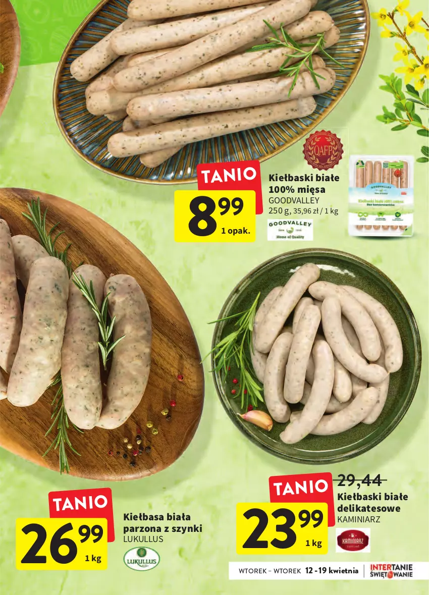 Gazetka promocyjna Intermarche - Wielkanoc - ważna 12.04 do 19.04.2022 - strona 5 - produkty: Kiełbasa, Kiełbasa biała, Kiełbaski białe