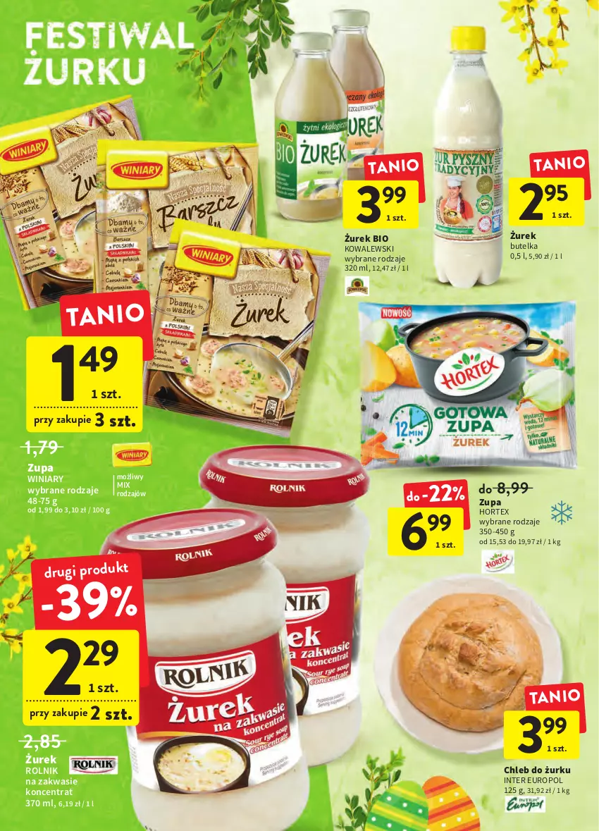 Gazetka promocyjna Intermarche - Wielkanoc - ważna 12.04 do 19.04.2022 - strona 6 - produkty: Chleb, Hortex, Rolnik, Winiary, Zupa